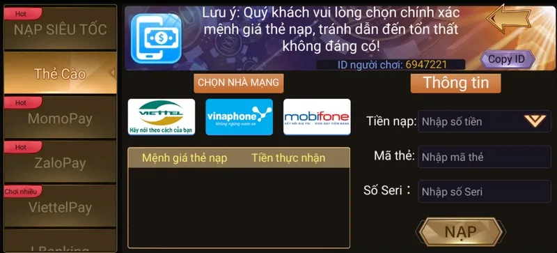 Twin68 Nạp Tiền Siêu Tốc – Hướng Dẫn Chi Tiết An Toàn Nhất